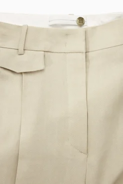 LOCKERE HOSE AUS LEINEN-MIX MIT WEITEM BEIN