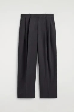 LOCKERE HOSE AUS TWILL MIT WEITEM BEIN