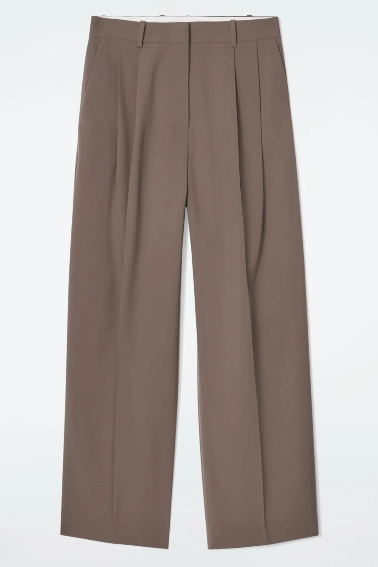 LOCKERE HOSE AUS TWILL MIT WEITEM BEIN