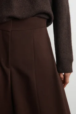 LOCKERE HOSE AUS WOLL-MIX MIT WEITEM BEIN