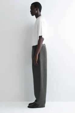 LOCKERE HOSE AUS WOLL-MIX MIT WEITEM BEIN