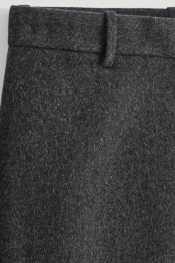 LOCKERE HOSE AUS WOLL-MIX MIT WEITEM BEIN