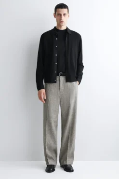 LOCKERE LEINENHOSE MIT GERADEM BEIN