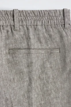 LOCKERE LEINENHOSE MIT GERADEM BEIN
