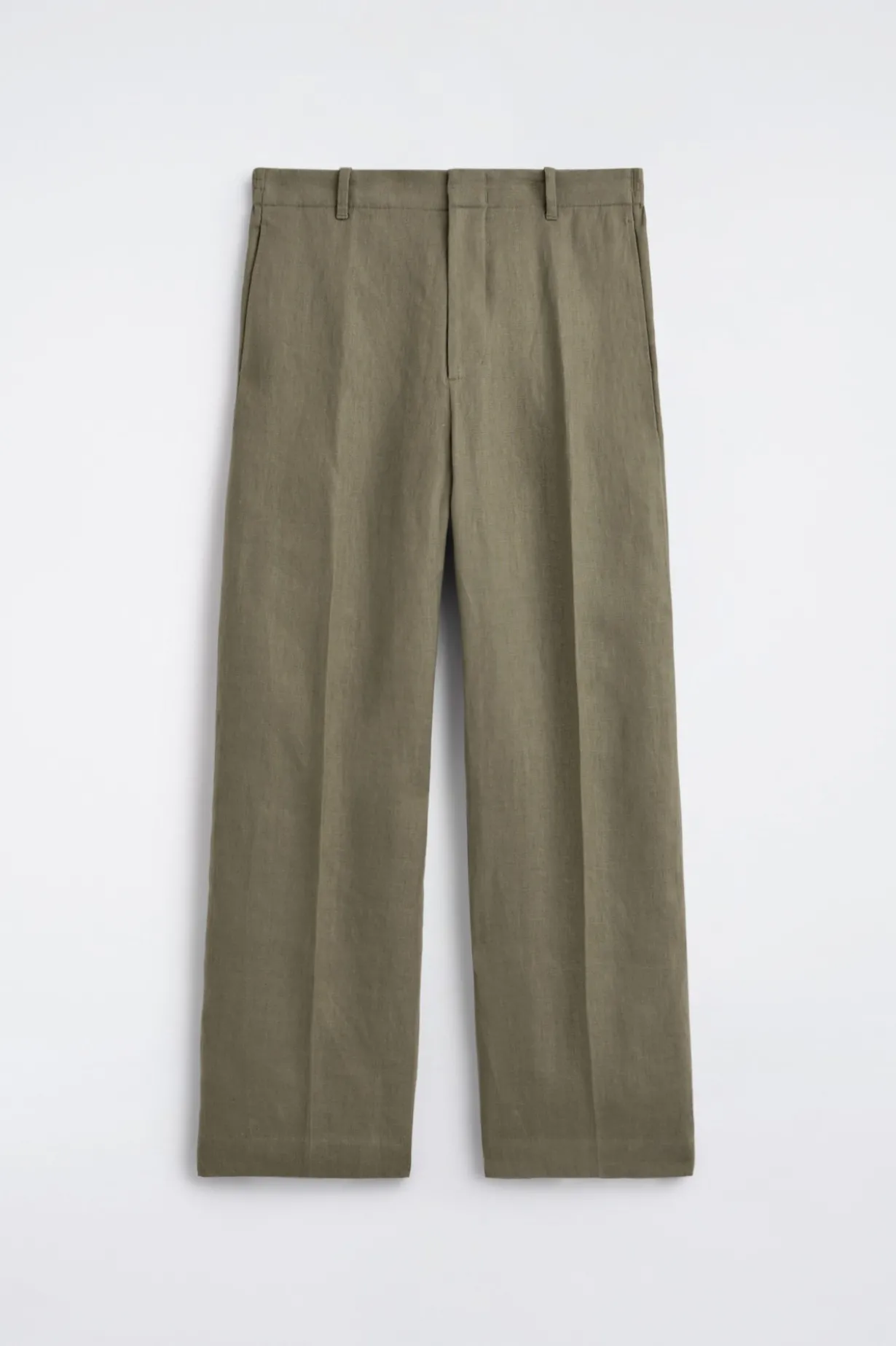 LOCKERE LEINENHOSE MIT GERADEM BEIN
