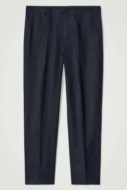 LOCKERE LEINENHOSE MIT SCHMAL ZULAUFENDEM BEIN