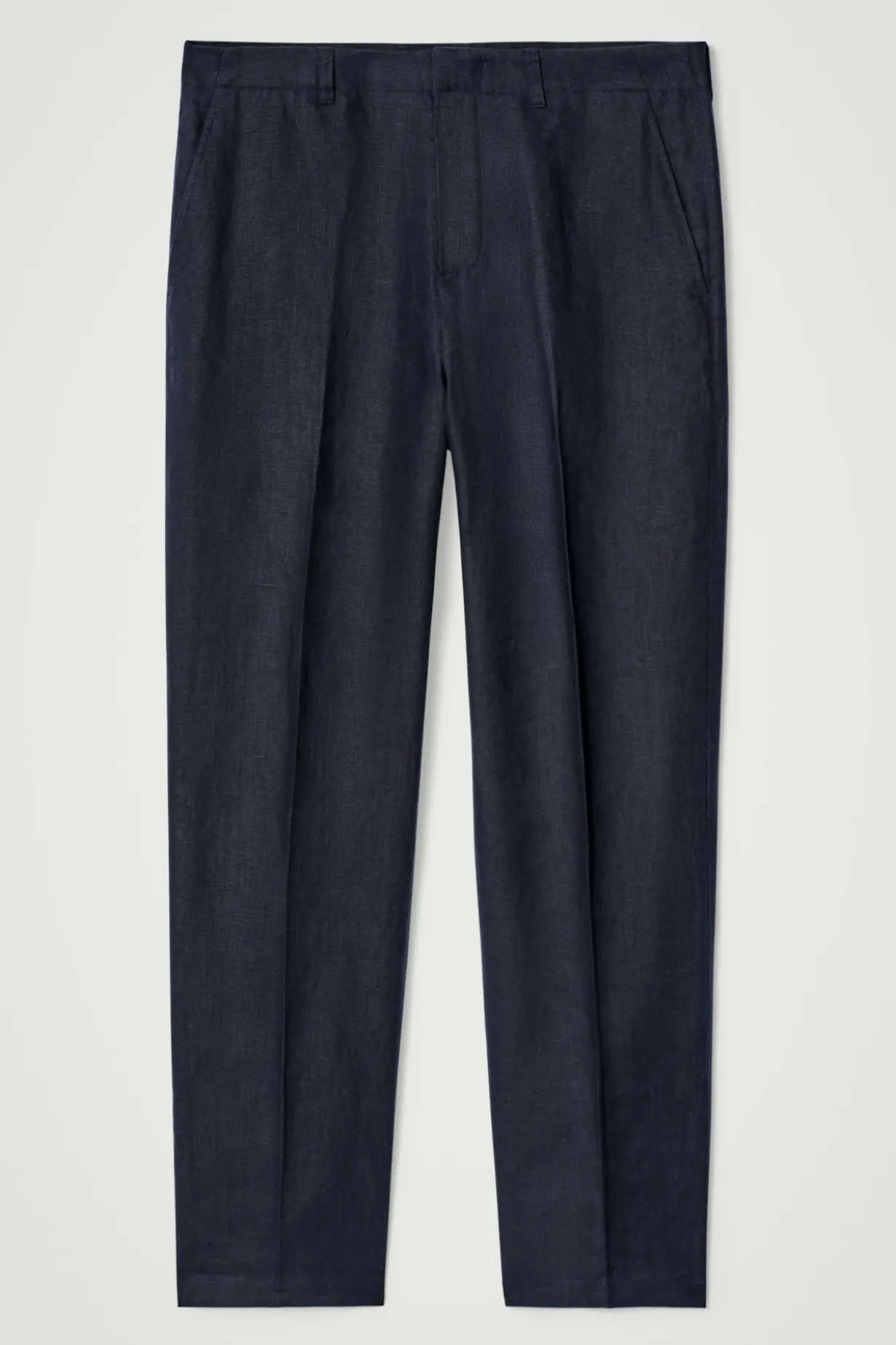 LOCKERE LEINENHOSE MIT SCHMAL ZULAUFENDEM BEIN