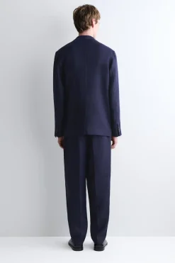 LOCKERE LEINENHOSE MIT SCHMAL ZULAUFENDEM BEIN