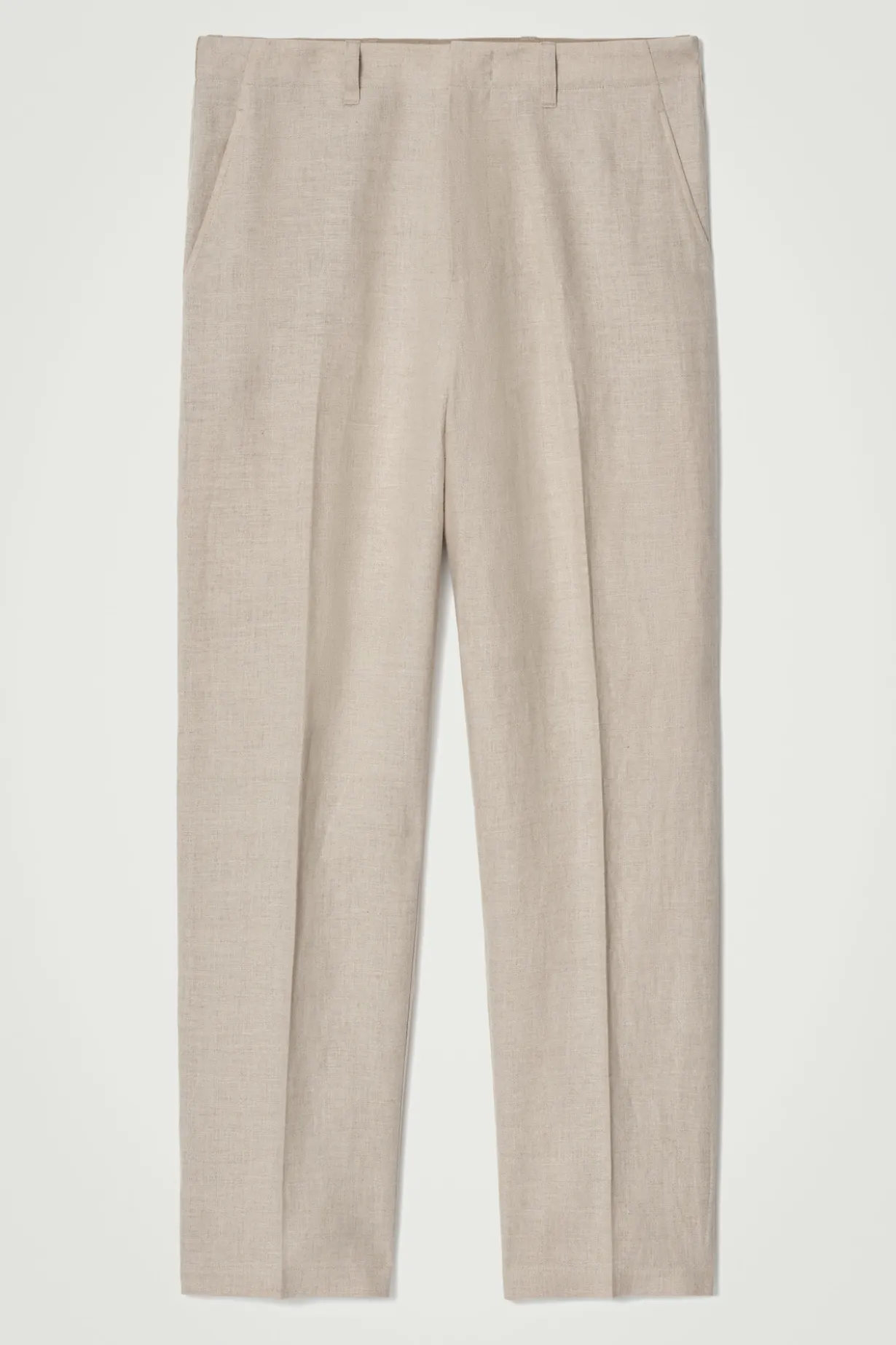 LOCKERE LEINENHOSE MIT SCHMAL ZULAUFENDEM BEIN