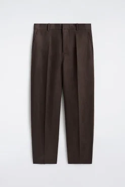 LOCKERE LEINENHOSE MIT SCHMAL ZULAUFENDEM BEIN