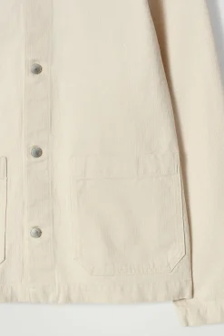 LOCKERE UTILITY-HEMDJACKE AUS DENIM