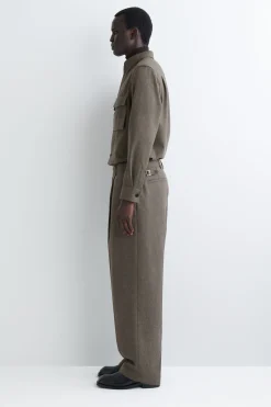 LOCKERE WOLLHOSE MIT GERADEM BEIN