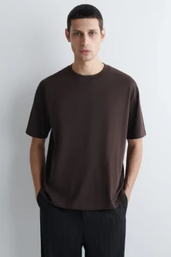 LOCKERES LEICHTES BAUMWOLL-T-SHIRT