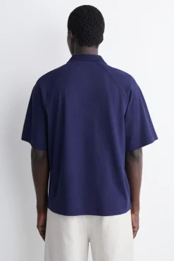 LOCKERES POLOSHIRT AUS BAUMWOLL-LEINEN-MIX