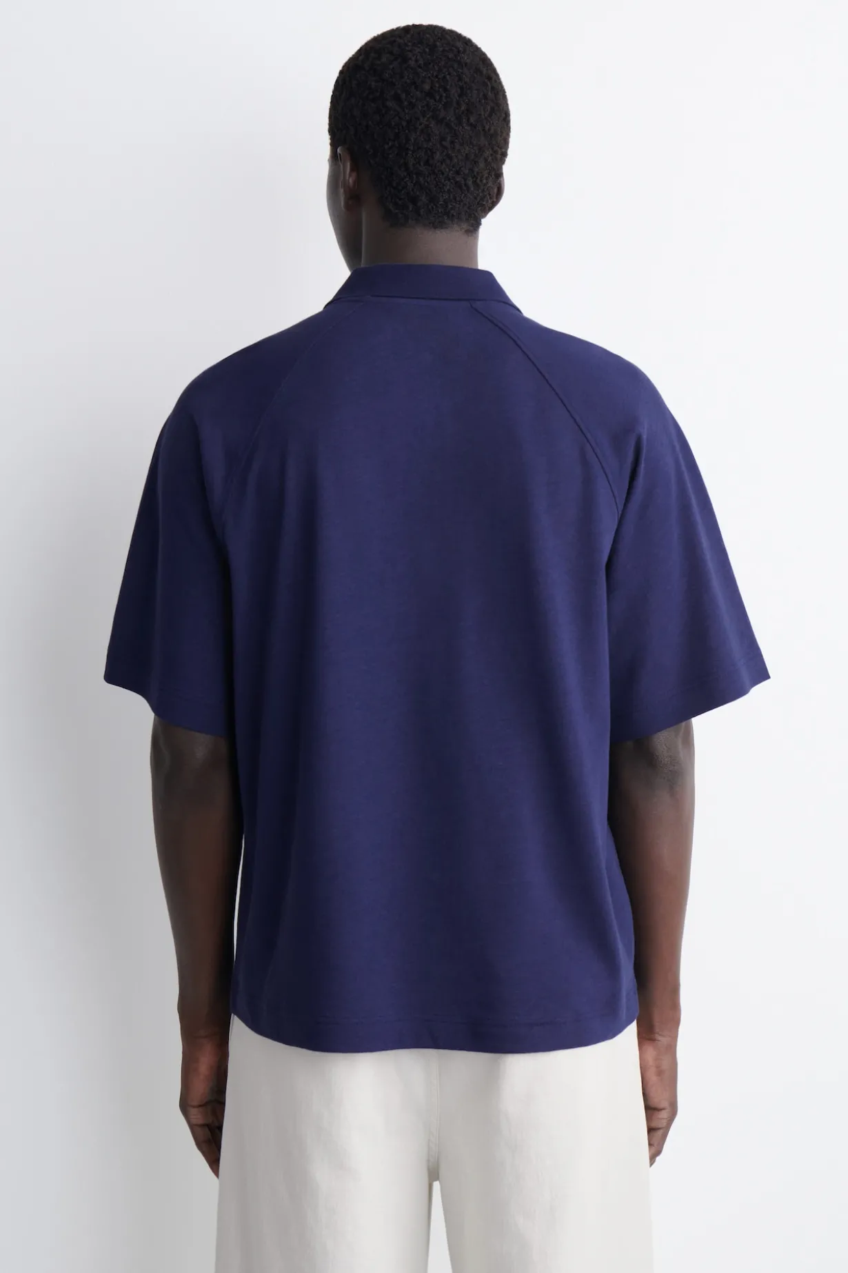 LOCKERES POLOSHIRT AUS BAUMWOLL-LEINEN-MIX