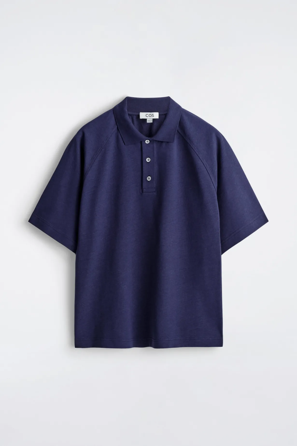 LOCKERES POLOSHIRT AUS BAUMWOLL-LEINEN-MIX