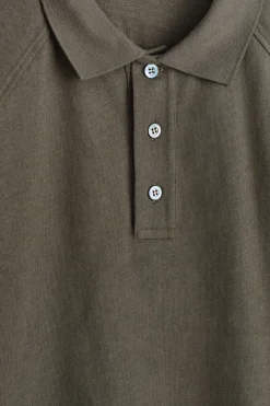 LOCKERES POLOSHIRT AUS BAUMWOLL-LEINEN-MIX