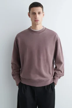 LOCKERES SWEATSHIRT AUS VORGEWASCHENER BAUMWOLLE