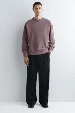 LOCKERES SWEATSHIRT AUS VORGEWASCHENER BAUMWOLLE