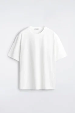 LOCKERES T-SHIRT AUS BAUMWOLL-LEINEN-MIX