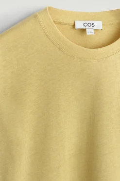 LOCKERES T-SHIRT AUS BAUMWOLL-LEINEN-MIX