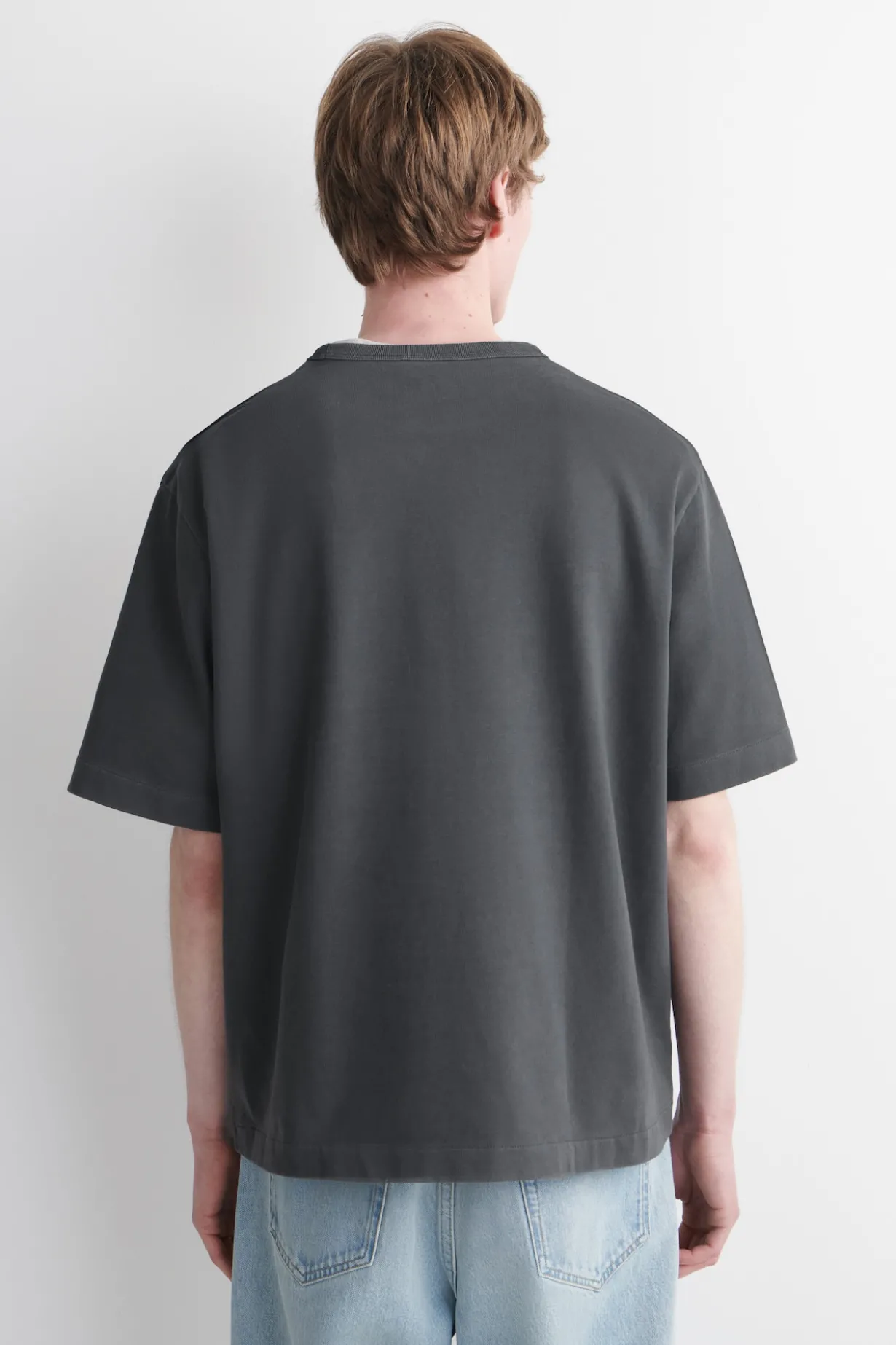 LOCKERES T-SHIRT AUS VORGEWASCHENER BAUMWOLLE