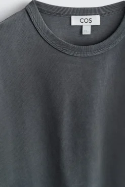 LOCKERES T-SHIRT AUS VORGEWASCHENER BAUMWOLLE