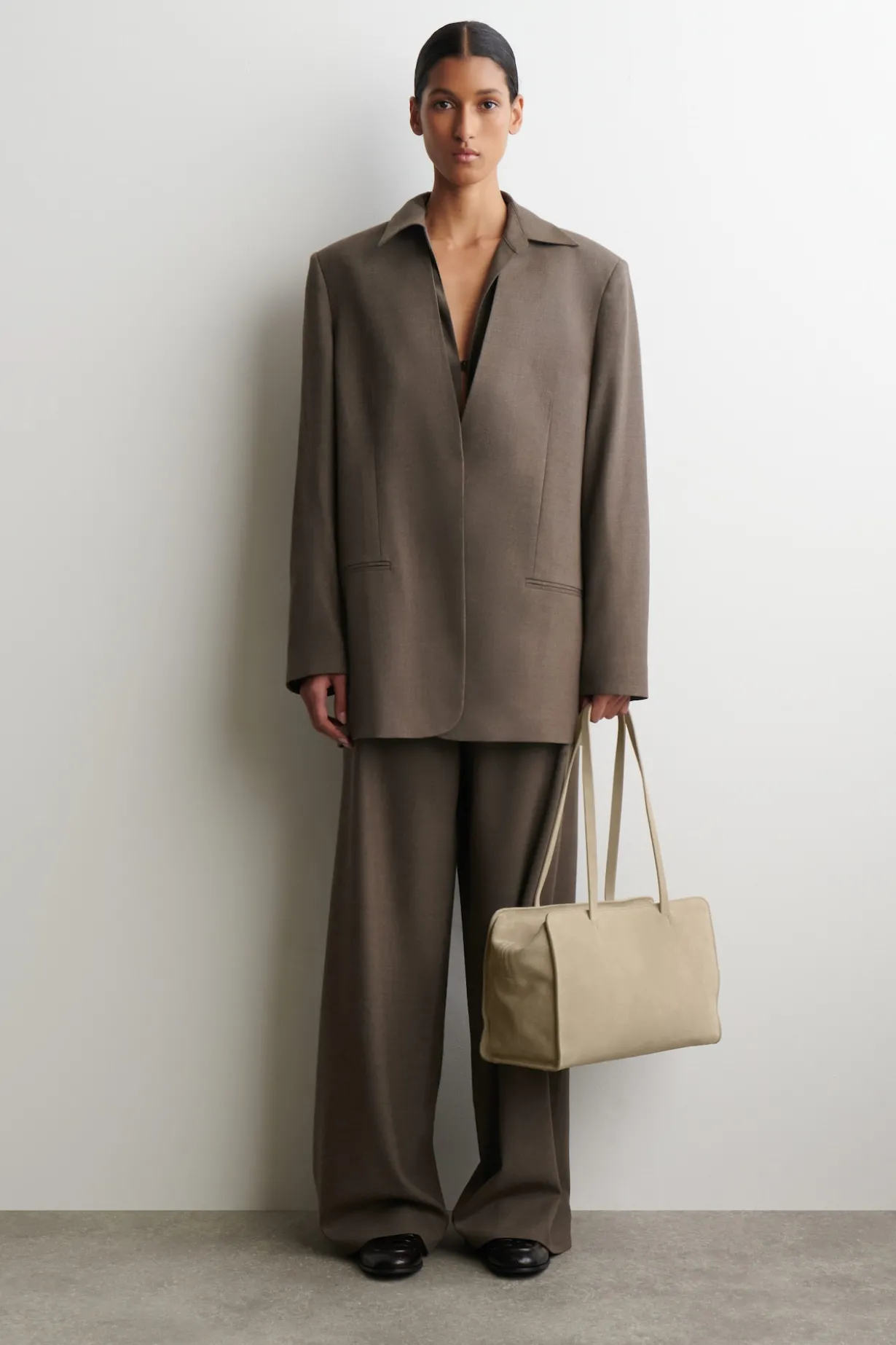 MARAIS BOWLINGTASCHE - VELOURSLEDER