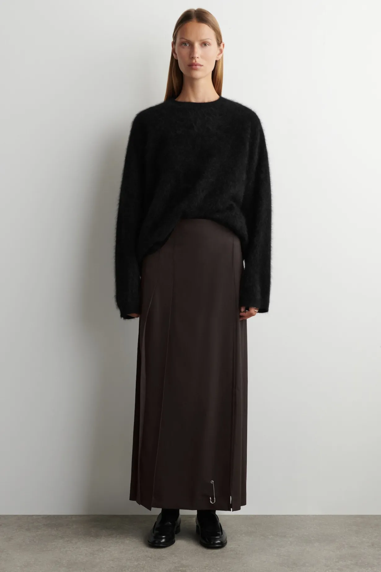 MAXI-KILT AUS WOLL-MIX MIT GÜRTEL