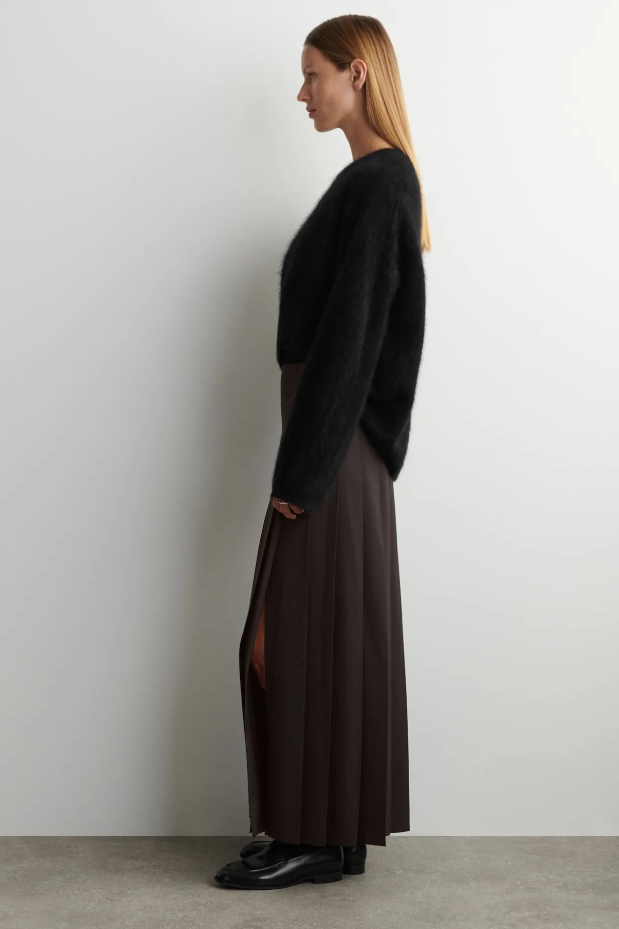 MAXI-KILT AUS WOLL-MIX MIT GÜRTEL