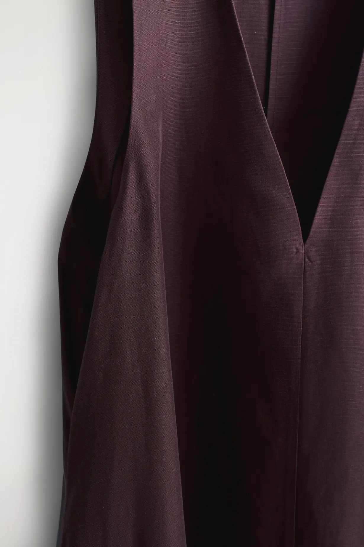 MAXIKLEID AUS LEINEN-MIX IN A-LINIE
