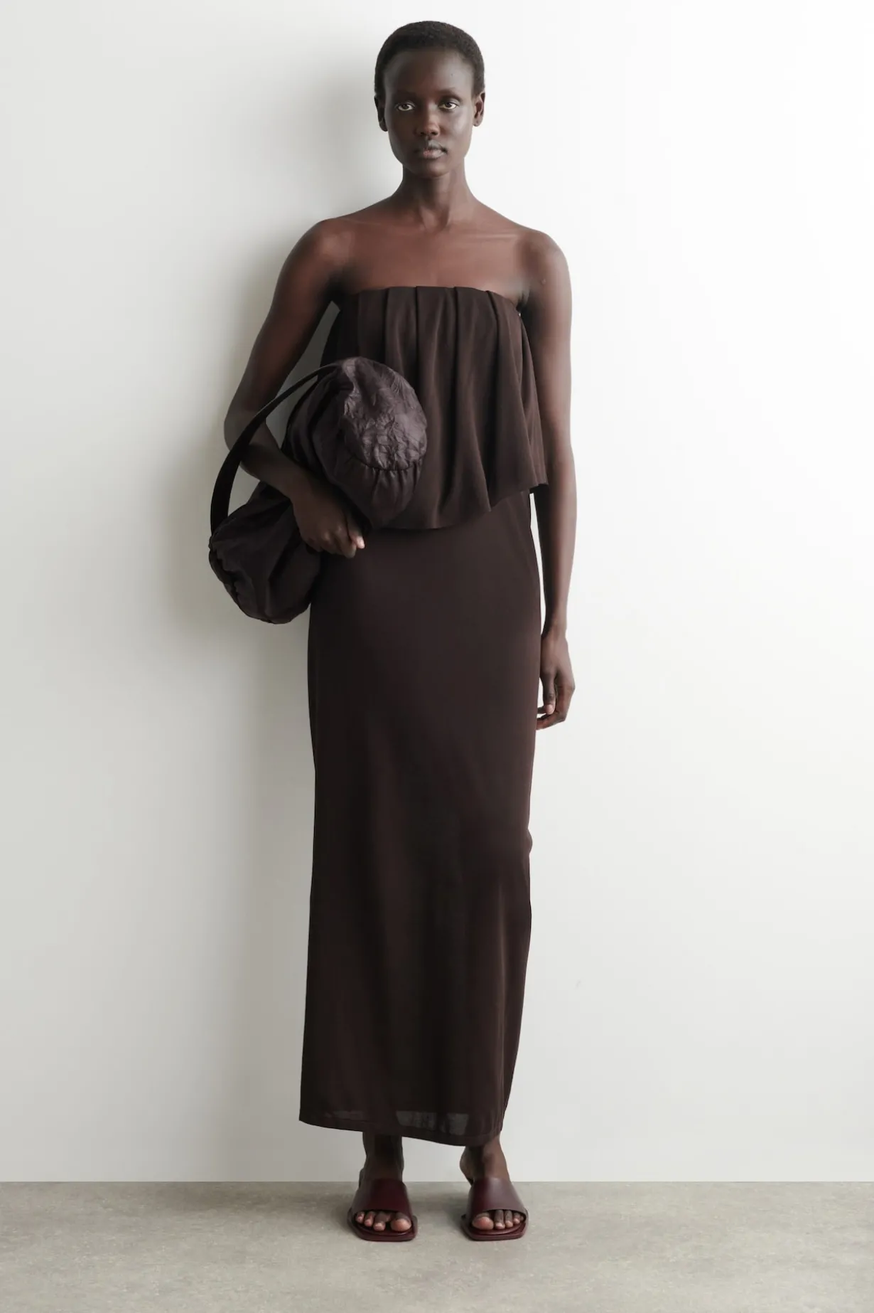 MEHRLAGIGES BANDEAU-MAXIKLEID