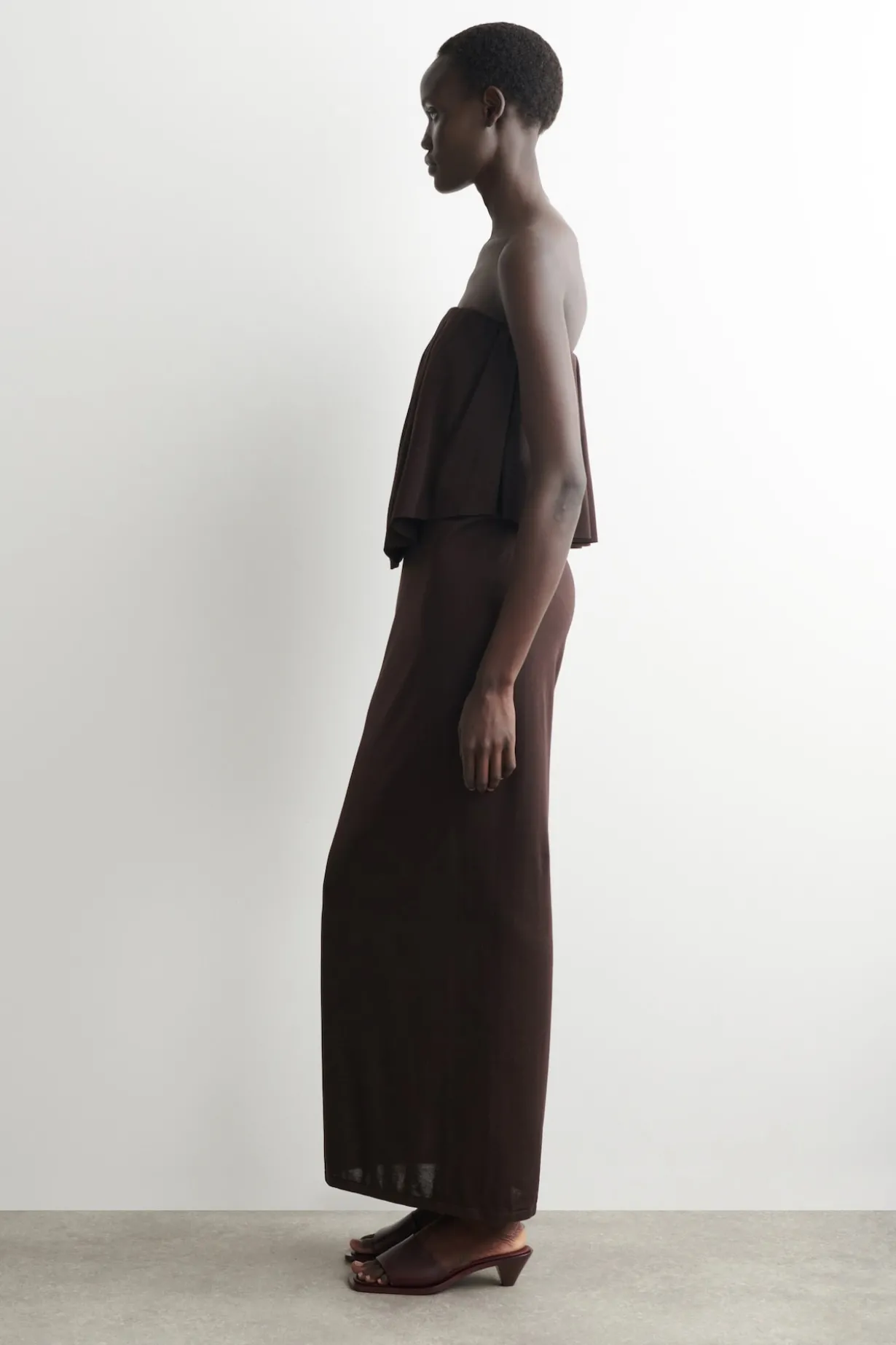 MEHRLAGIGES BANDEAU-MAXIKLEID