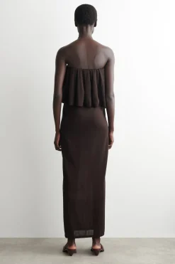 MEHRLAGIGES BANDEAU-MAXIKLEID