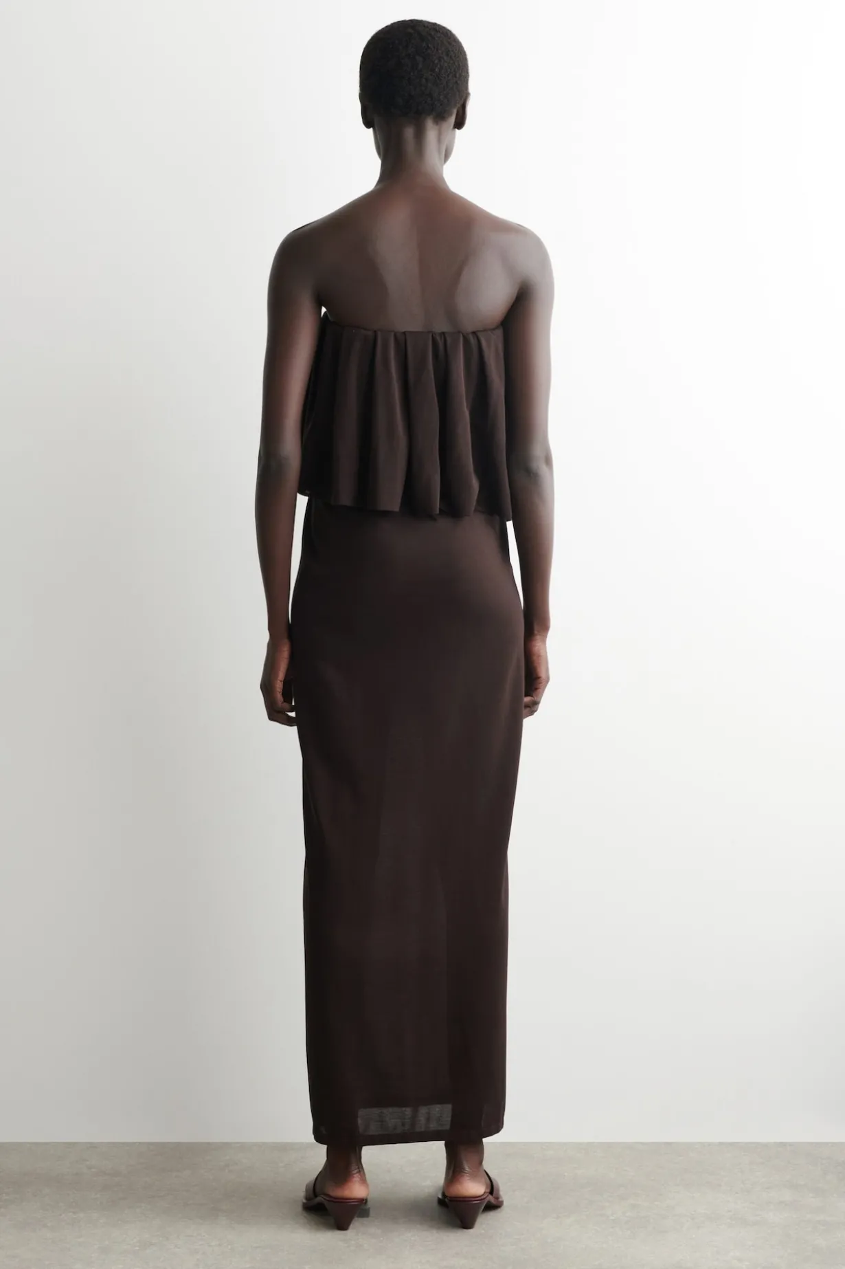 MEHRLAGIGES BANDEAU-MAXIKLEID
