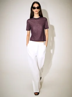 MEHRLAGIGES GESTRICKTES T-SHIRT