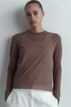 MEHRLAGIGES LANGÄRMLIGES STRICKOBERTEIL