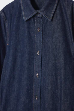 MIDI-HEMDKLEID AUS DENIM