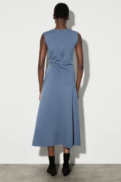 MIDIKLEID AUS JERSEY MIT TWIST-DETAIL