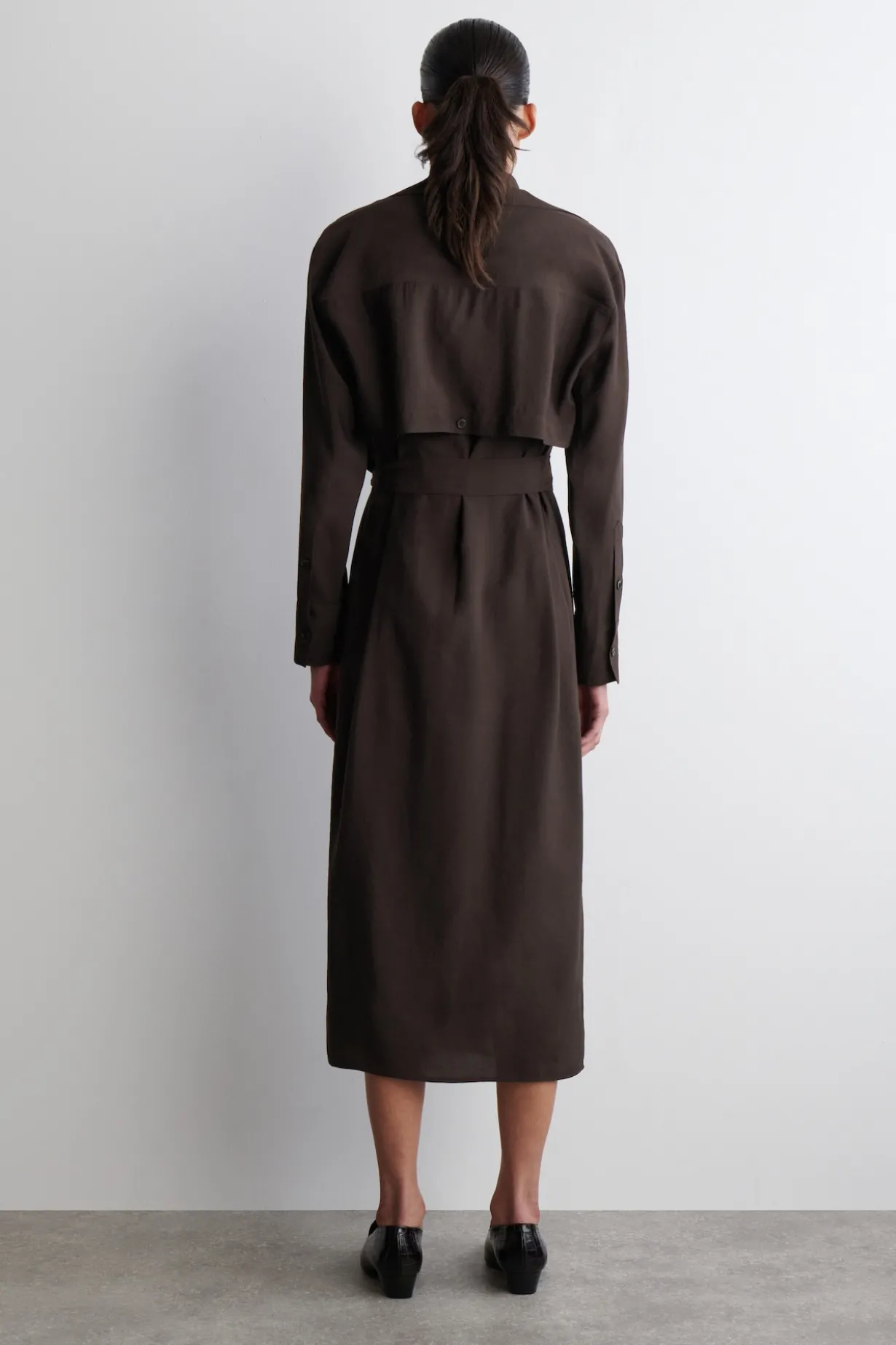 MIDIKLEID AUS MODAL IN WICKELOPTIK