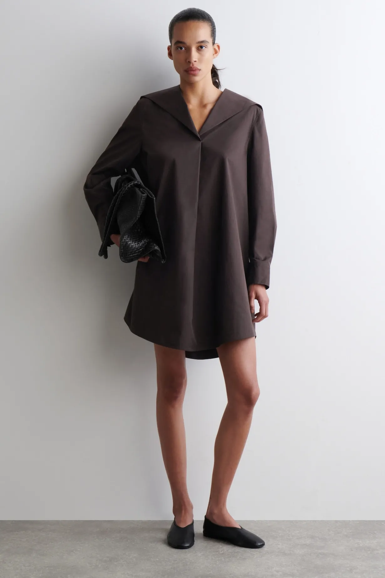 MINIKLEID AUS BAUMWOLLE MIT MATROSENKRAGEN