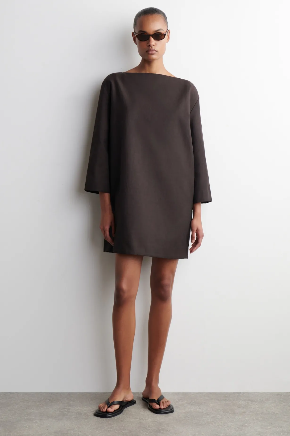 MINIKLEID AUS LEINEN IN A-LINIE