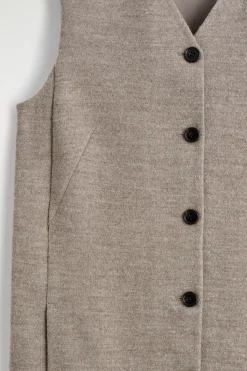 MINIKLEID AUS MERINOWOLLE MIT KNÖPFEN