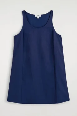 MINIKLEID AUS NYLON MIT JERSEYEINSÄTZEN