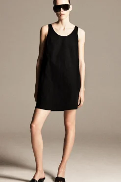 MINIKLEID AUS NYLON MIT JERSEYEINSÄTZEN