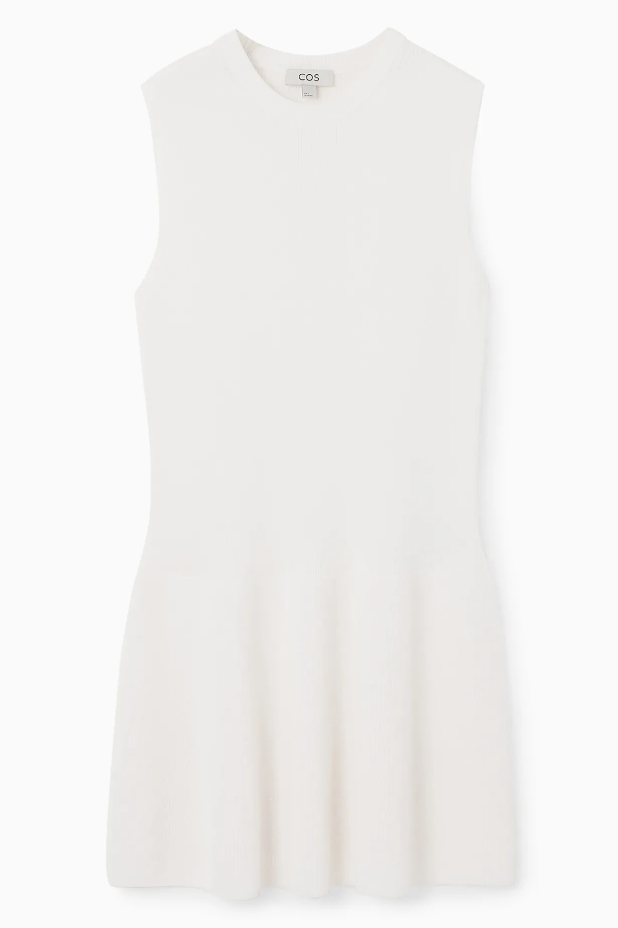 MINIKLEID AUS RIPPSTRICK MIT TIEFER TAILLE