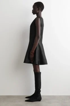 MINIKLEID AUS WOLL-MIX IN METALLIC-OPTIK
