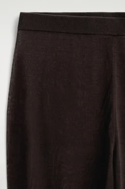 NAHTLOSE TRANSPARENTE STRICKHOSE AUS SEIDE