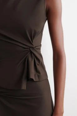 OBERTEIL AUS JERSEY MIT TWIST-DETAIL