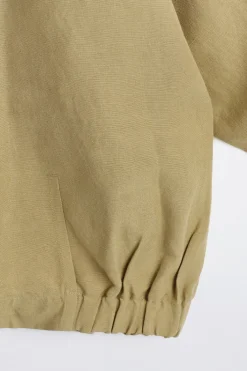 OVERSIZED-HEMD AUS LEINEN MIT GRANDAD-KRAGEN